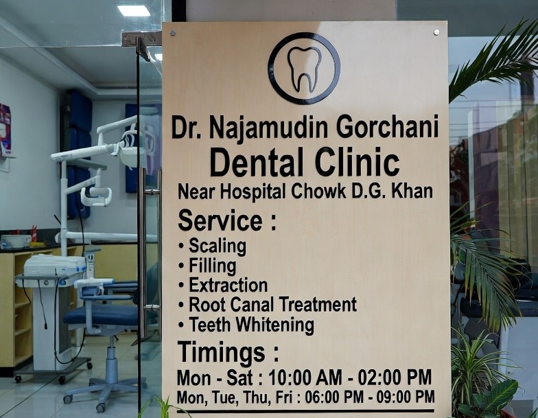 Clinic timing board or welcoming entrance